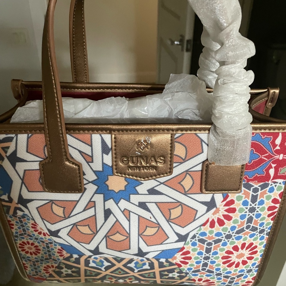 Women's Geometric Tote Bag - Multicolor